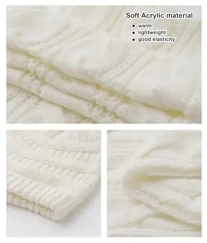 Double Couple Womens Scarf Beanie Hat Set Thick Winter Infinity Scarf Knit Scarfs for Women - 4