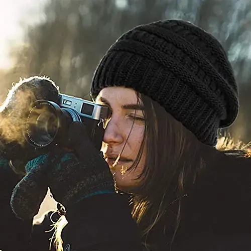 Double Couple Womens Scarf Beanie Hat Set Thick Winter Infinity Scarf Knit Scarfs for Women - 5