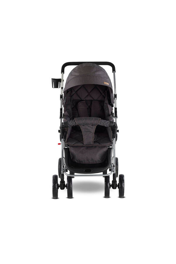 Double Direction Wide Basket Baby Stroller - 7