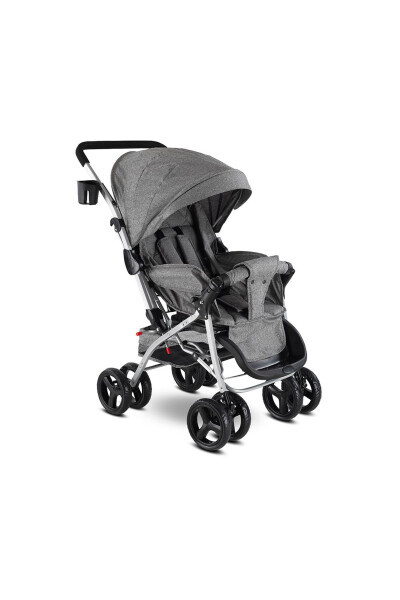 Double Direction Wide Basket Baby Stroller - 6