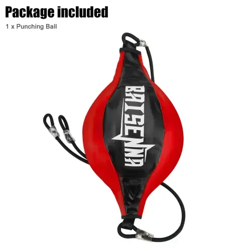 Double End Ball, EEEkit Boxing Speed Dodge Training Ball Leather Punch Bag Hanging Speed Ball for Gym Boxing Speed Training, Includes Cord, Stress Relief Exercise Equipment, Adult Teenagers - 4