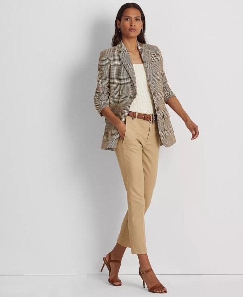 Double-Faced Stretch Cotton Pant, Regular & Petites Birch Tan - 4