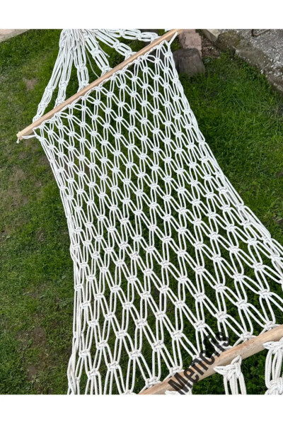 Double Layer Handwoven Single Person Hammock (90x180) Camping Picnic Garden Hammock Luxury Camping Picnic Hammock - 4