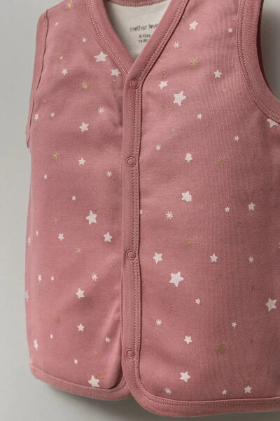 Double-layered patterned vest - Modazone