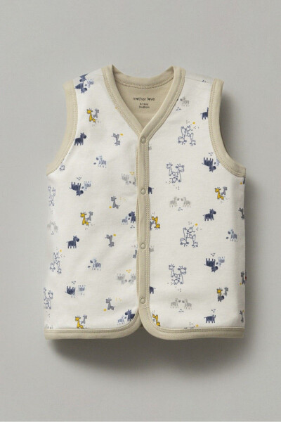 Double-layered, patterned vest - 1