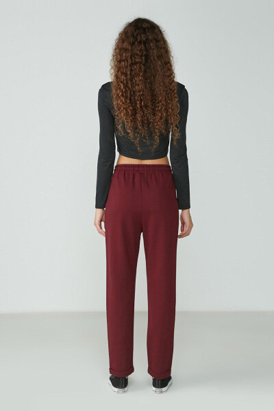 Double Leg Sweatpants 738 Burgundy - 8