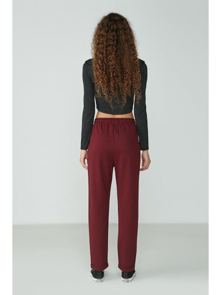 Double Leg Sweatpants 738 Burgundy - 4