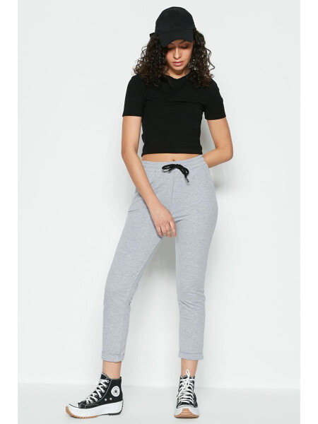 Double Leg Sweatpants 738 Grey - 1