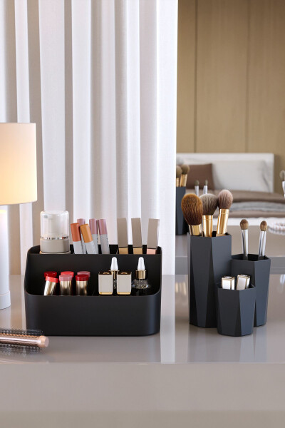 Double Organizer Set Makeup Cosmetic Organizer and Bathroom Organizer - 1