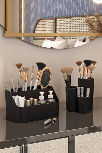 Double Organizer Set Makeup Cosmetic Organizer and Bathroom Organizer - 3