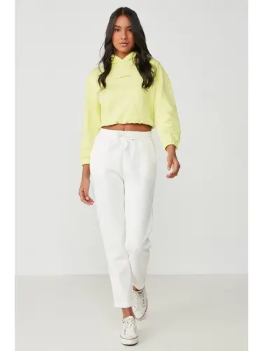 Double Paça Eşofman Altı 807 Ekru-Ekru - 1