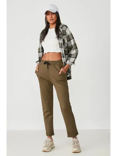 Double Paça Eşofman Altı 807 Haki-Haki - LC WAIKIKI (1)