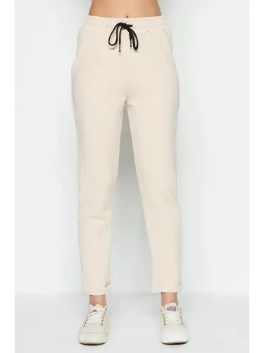 Double Paça Eşofman Altı 807 Krem-Ekru - 4