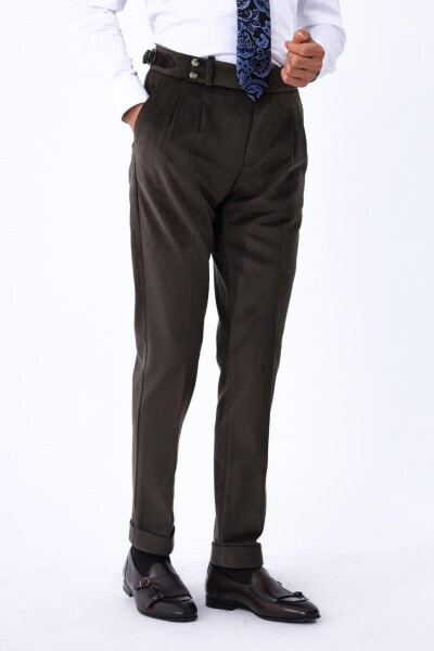 Double Pleated Men's Pants - Stylish and Comfortable Design - 7