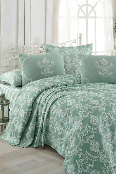 Double Printed Duvet Set Pure Aquamarine - ENLORA HOME