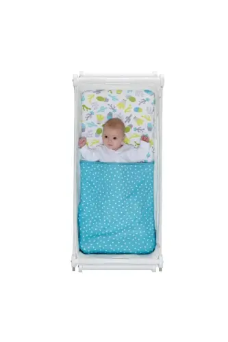 Double Sided Baby Blanket-Blue - GREEN TOUCH (1)