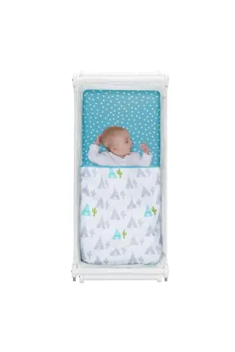 Double Sided Baby Blanket-Blue - 4