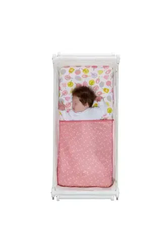 Double Sided Baby Blanket-Pink - 3