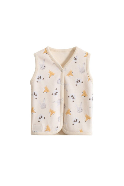 Double-sided baby vest, organic cotton. - 1