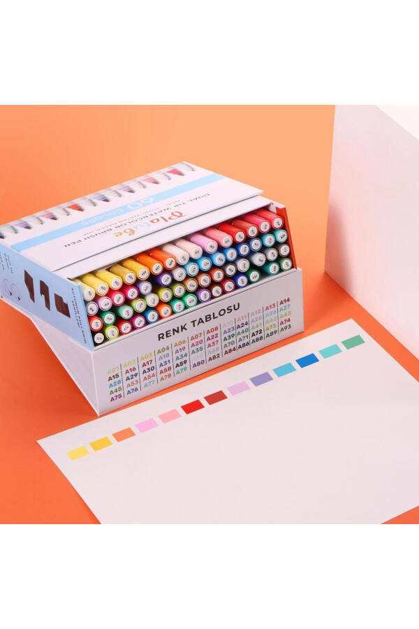 Double Sided Brush Pen 60 Pieces Marker Pen Set Bullet Journal Mandala Sketch Coloring Set - 12