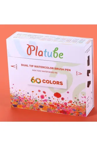 Double Sided Brush Pen 60 Pieces Marker Pen Set Bullet Journal Mandala Sketch Coloring Set - 3