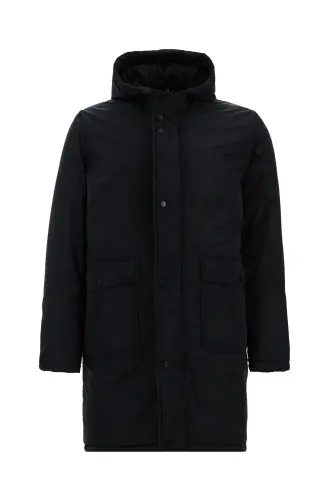 Double-sided, hooded puffer sports jacket - KIĞILI (1)