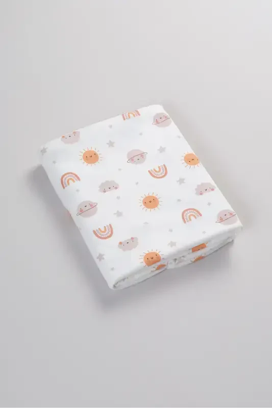 Double Sided Interlock Blanket & Cover 100% Cotton Oeko-tex Certified 100 X 85 Cm-Sun - 4