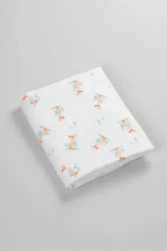 Double Sided Interlock Cover & Blanket 100% Cotton Oeko-tex Certified 100 X 85 Cm-Goose - 4