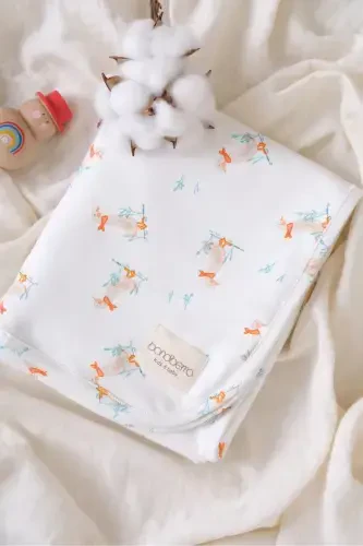 Double Sided Interlock Cover & Blanket 100% Cotton Oeko-tex Certified 100 X 85 Cm-Goose - 5