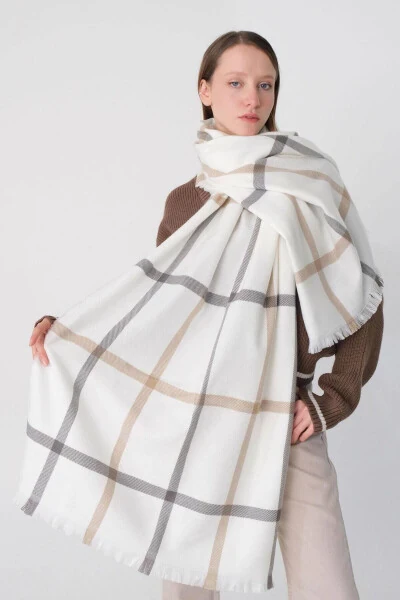 Double-Sided Shawl Shawl03-a3 - ADDAX