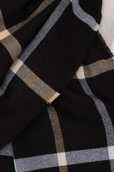 Double Sided Shawl Shawl03-a3-Black - ADDAX (1)