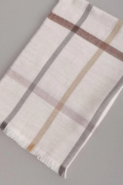 Double Sided Shawl Shawl03-a3-Stone - 4