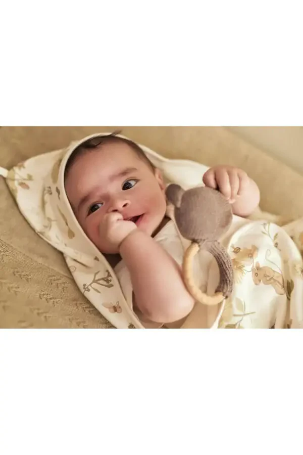 Double-Sided Towel Swaddle Blanket - 1