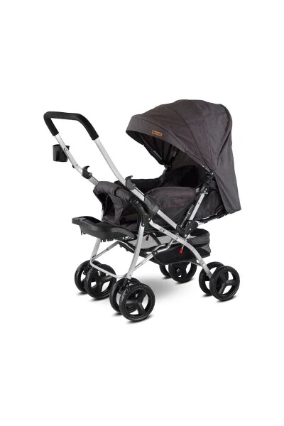 Double-Sided Wide Basket Baby Stroller - 1