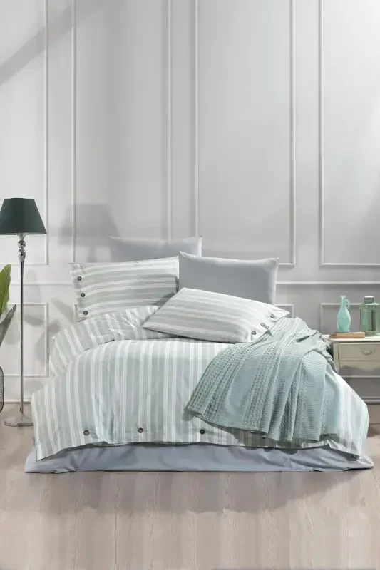 DOUBLE SIZE 4 PIECE PIQUE SET ESTIVO Green-green - 1