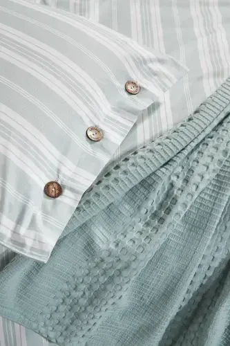 DOUBLE SIZE 4 PIECE PIQUE SET ESTIVO Green-green - 7