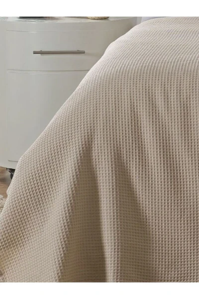Double Waffle Pattern Bedspread Hotel Type Luxury Pike - 4