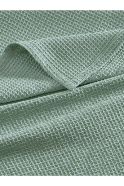 Double Waffle Patterned Bedspread Hotel Type Luxury Pike - 4