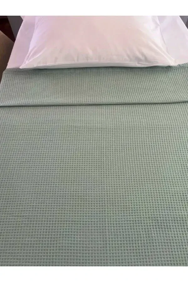 Double Waffle Patterned Bedspread Hotel Type Luxury Pike - 8