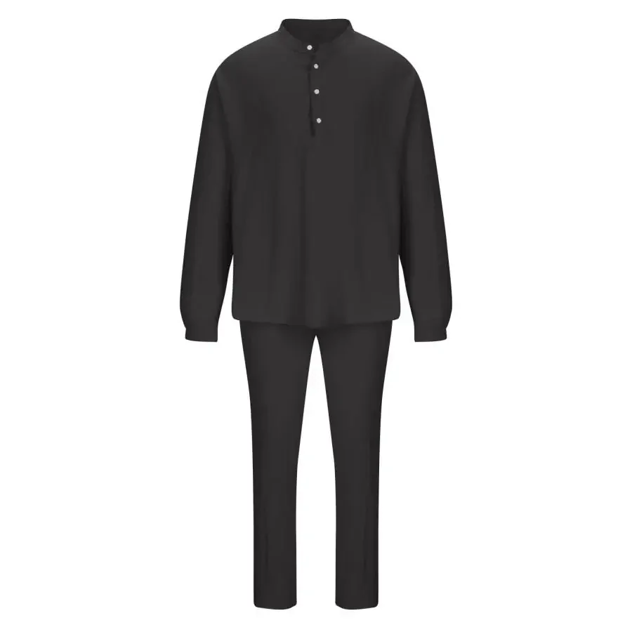 Dovford Mens 2 Piece Tracksuits Sets Stitching Zipper Sweater Pants Sports Suit Solid Jogging Activewear Crewneck Sweatshirt - 3