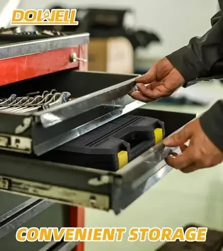 DOWELL 10 Piece Small Tool Kit,Mini Portable Tool Set,Home Repair Hand Tool Kit with Plastic Tool box Storage Case - 6