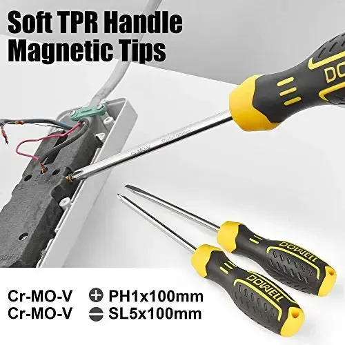 DOWELL Tool Kit Tool Set 116-Piece Household Tool Set Home Hand Tool Kit with Toolbox Storage Case HYT116 - 4