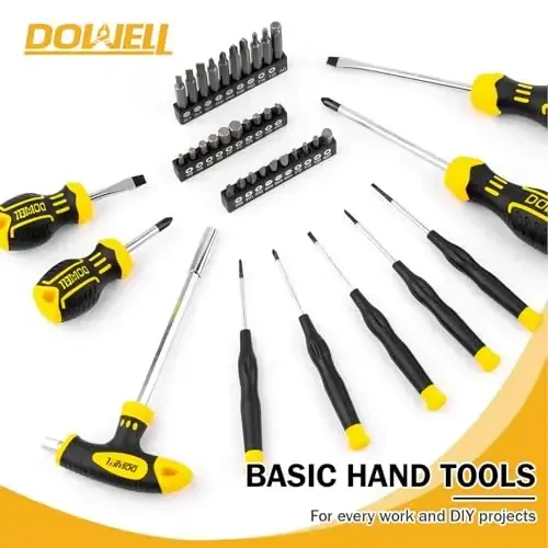 DOWELL Mechanic Tool Set Socket Wrench Auto Repair Tool Set 168-Piece Hand Tool Kit Toolbox Storage Case - 3