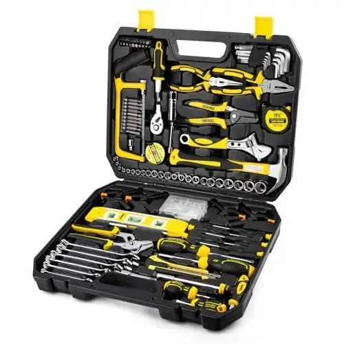 DOWELL Mechanic Tool Set Socket Wrench Auto Repair Tool Set 228-Piece Hand Tool Kit Toolbox Storage Case 