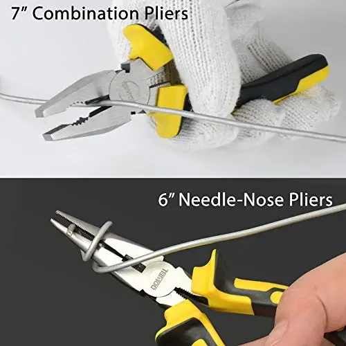 DOWELL Tool Kit Tool Set 116-Piece Household Tool Set Home Hand Tool Kit with Toolbox Storage Case HYT116 - 3