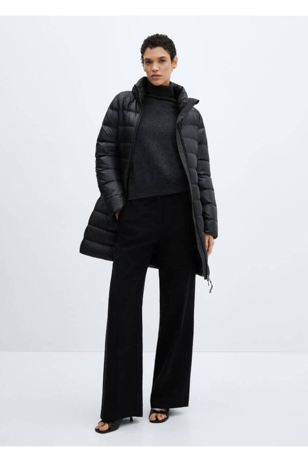 Down-filled water-repellent anorak - Black - 2