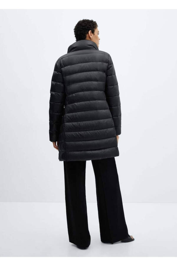 Down-filled water-repellent anorak - Black - 4