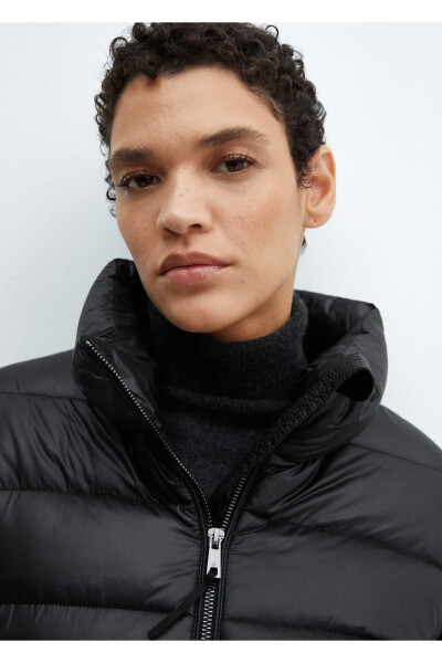 Down-filled water-repellent anorak - Black - 7