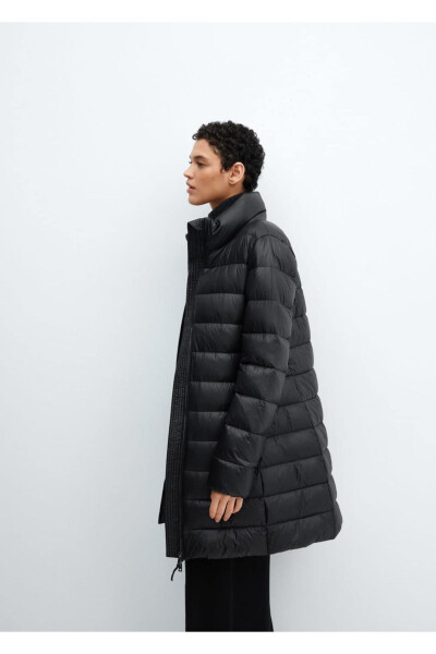 Down-filled water-repellent anorak - Black - 8