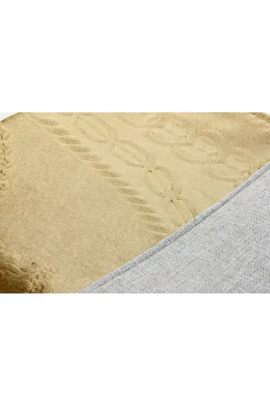 Dowry Boxed Lined Sponge Gift Thick Velvet Prayer Rug Gold-Brown - 5